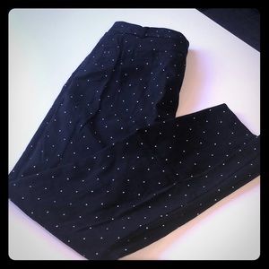 Polka dot Pants Black White